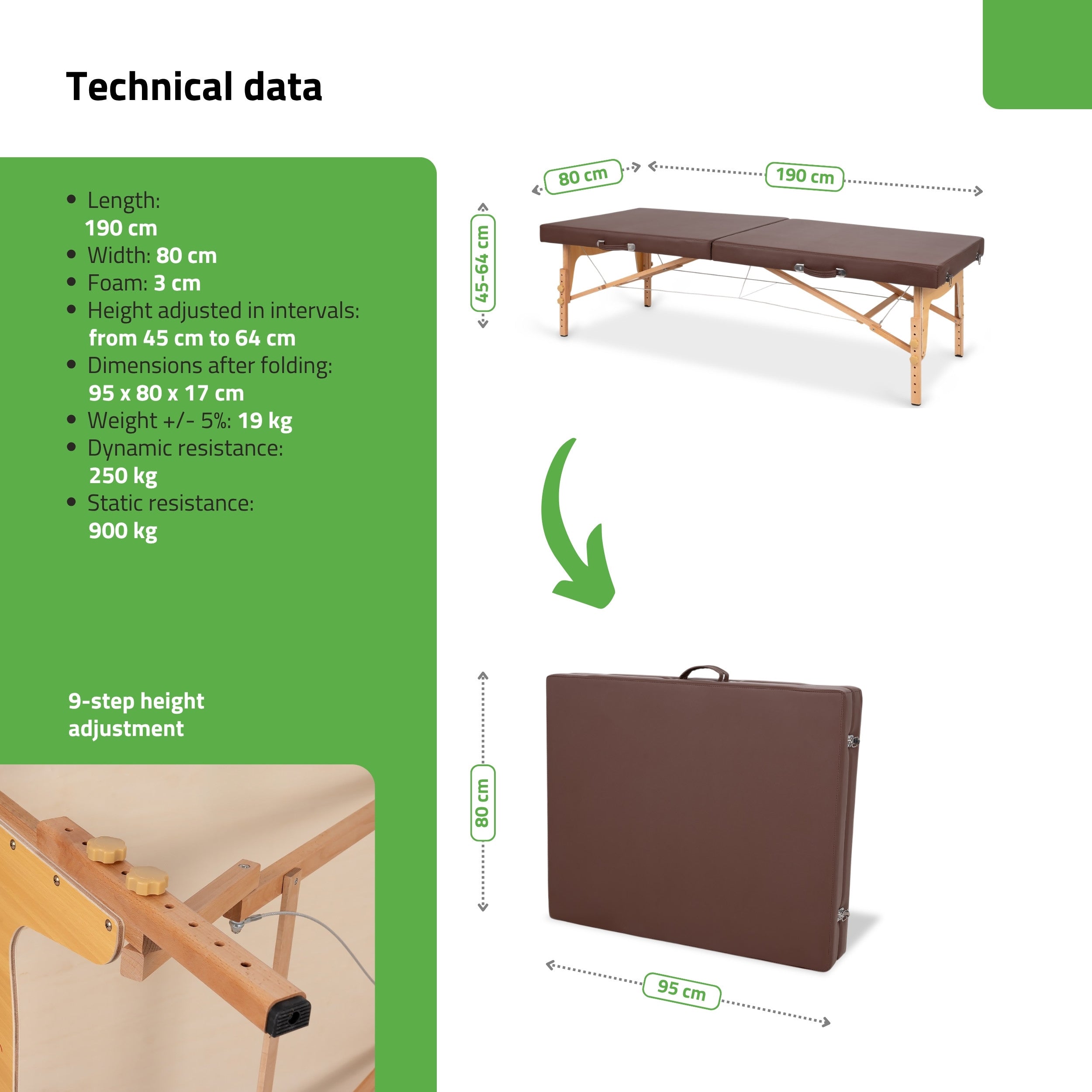 -8-Portable Thai massage table Niro 80 PU k835 brown-8