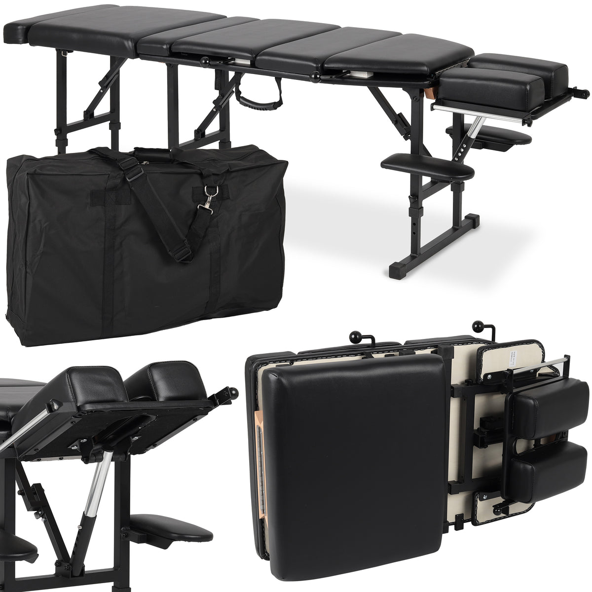 --Portable chiropractic table Arena 180 Simply Texture Black-