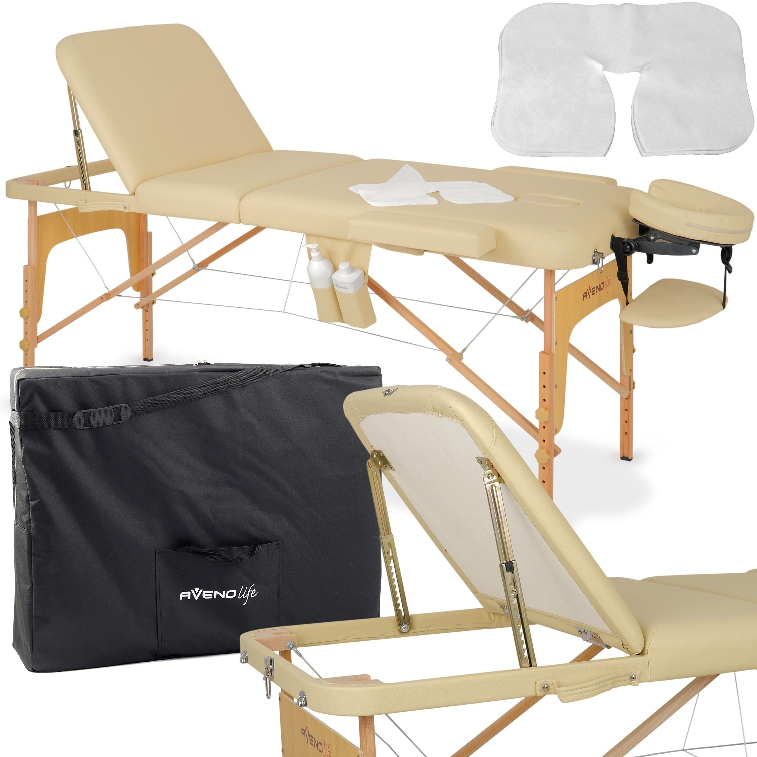--Portable massage table Bianca Comfy Base K533 Beige-