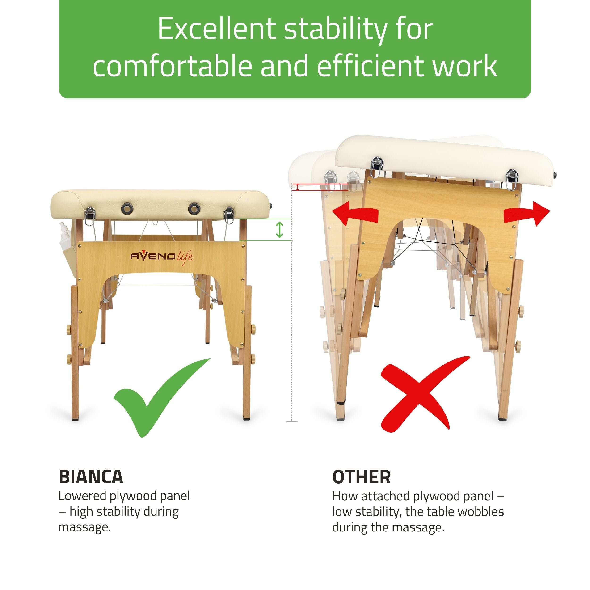 -6-Portable massage table Bianca Comfy Base K533 Beige-6