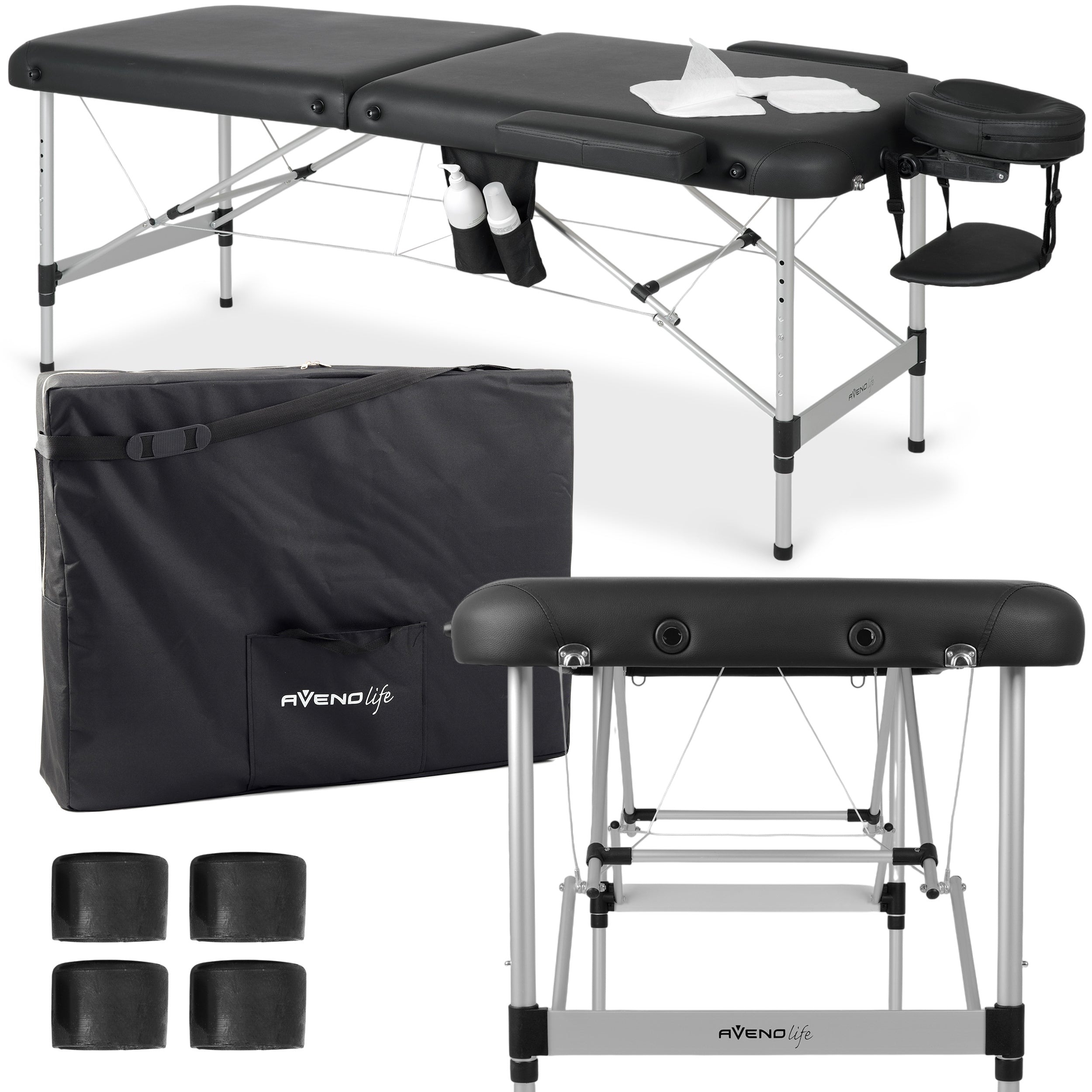 --Portable massage table Nadia 70 Comfy Base K515 Black-