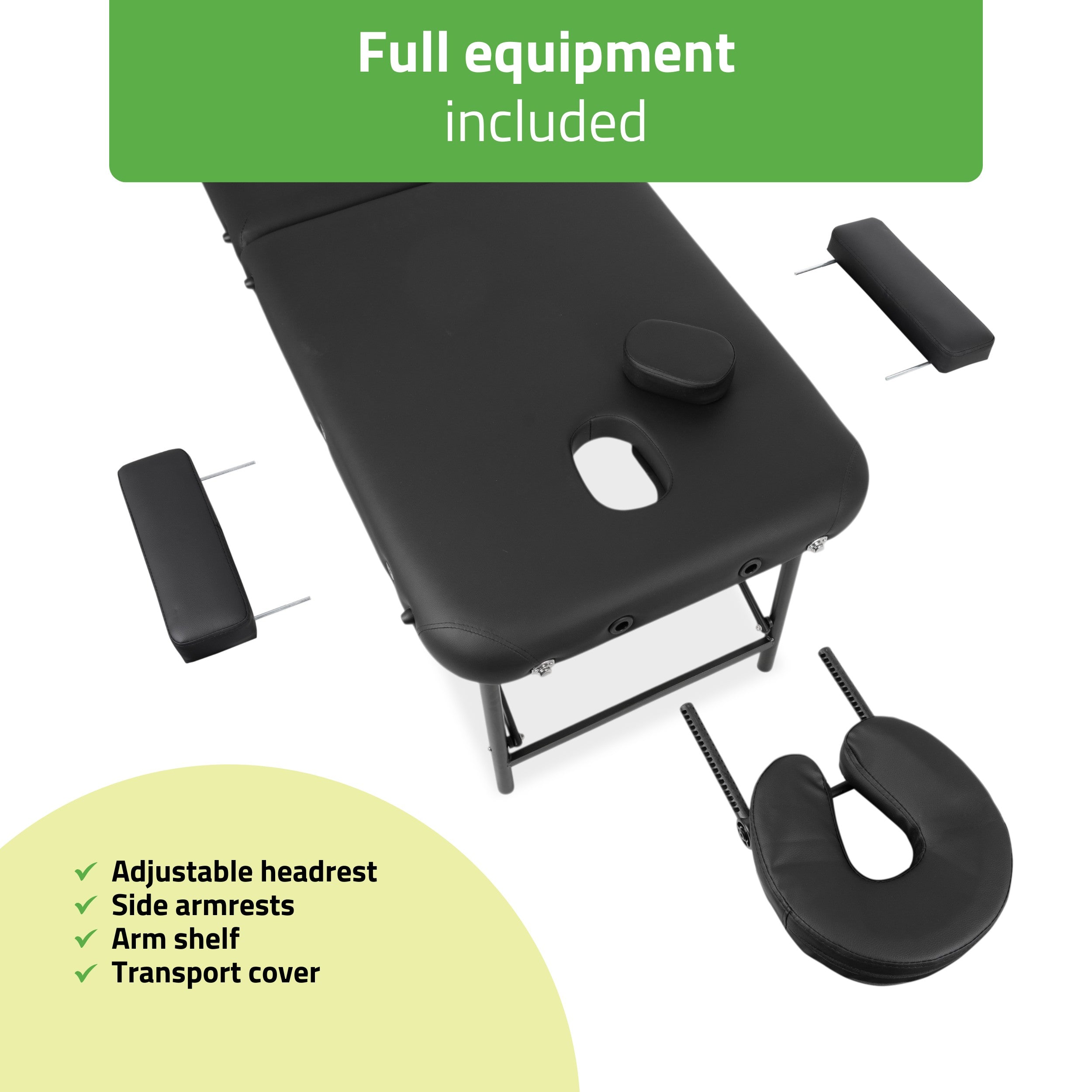 -4-Portable massage table Rico 60 cm Comfy Base k515 black-4