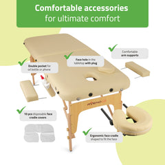 -2-Portable massage table Sofia Comfy Base K533 Beige-2