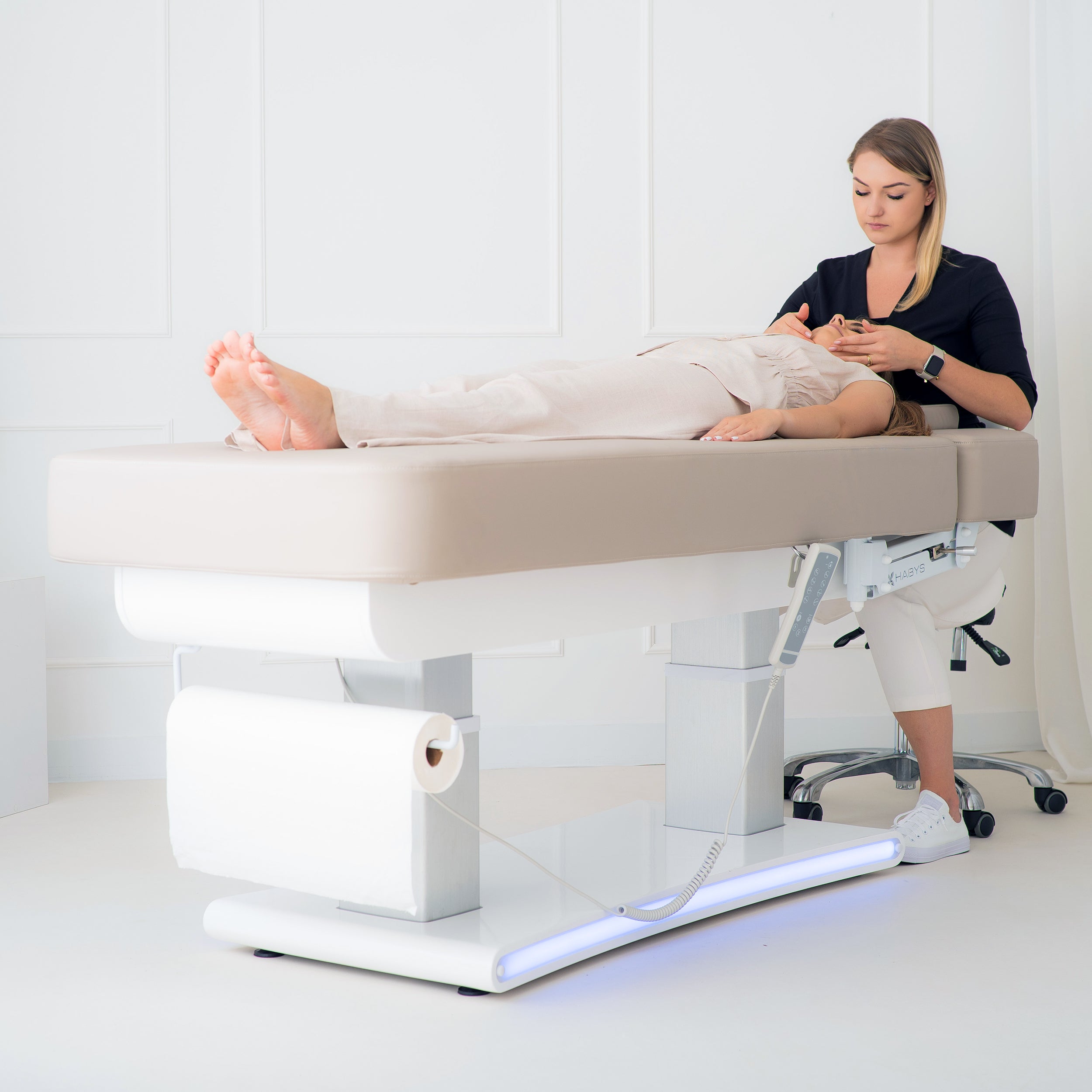 -5-Prestia Grey electric beauty bed | Habys-5