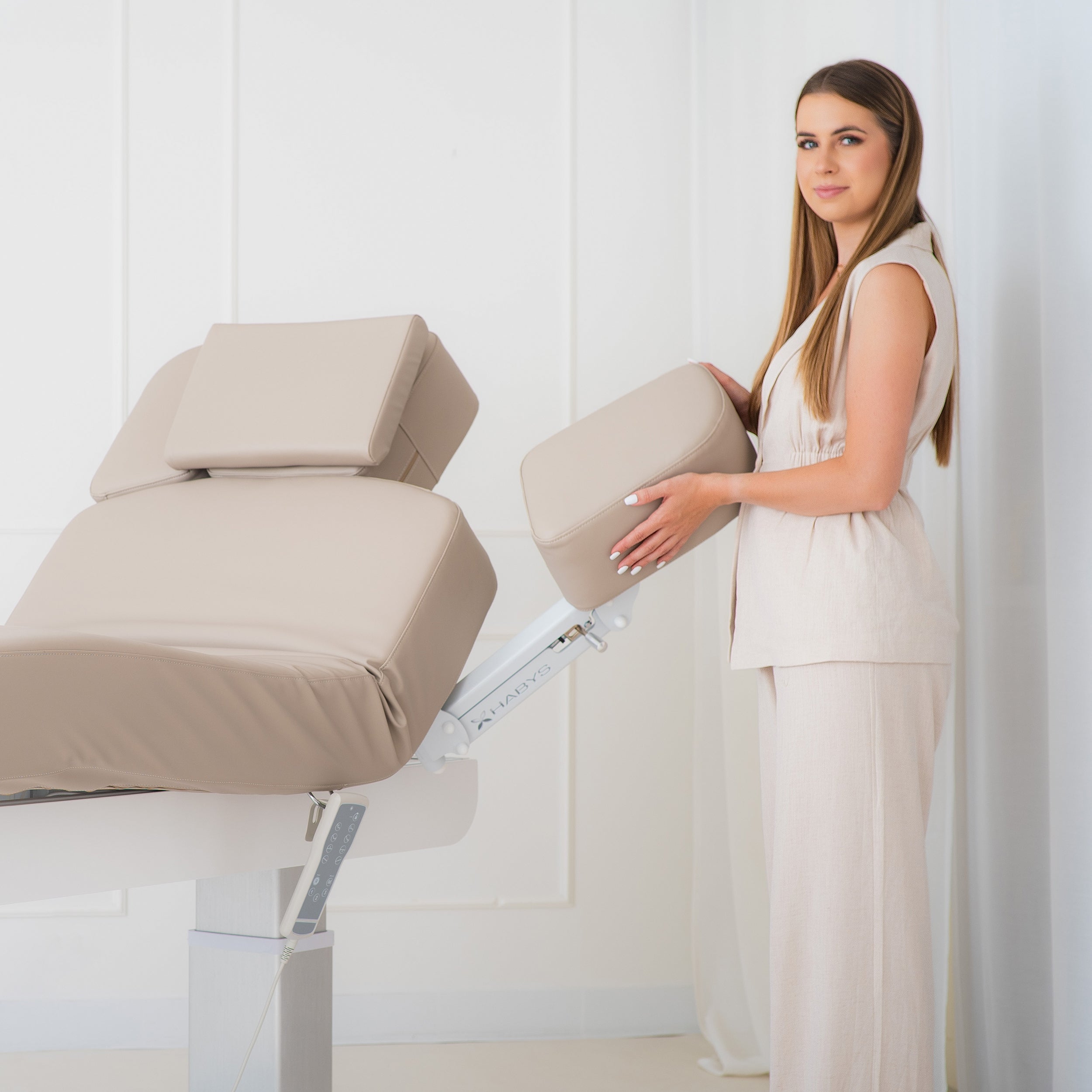 -6-Prestia Grey electric beauty bed | Habys-6