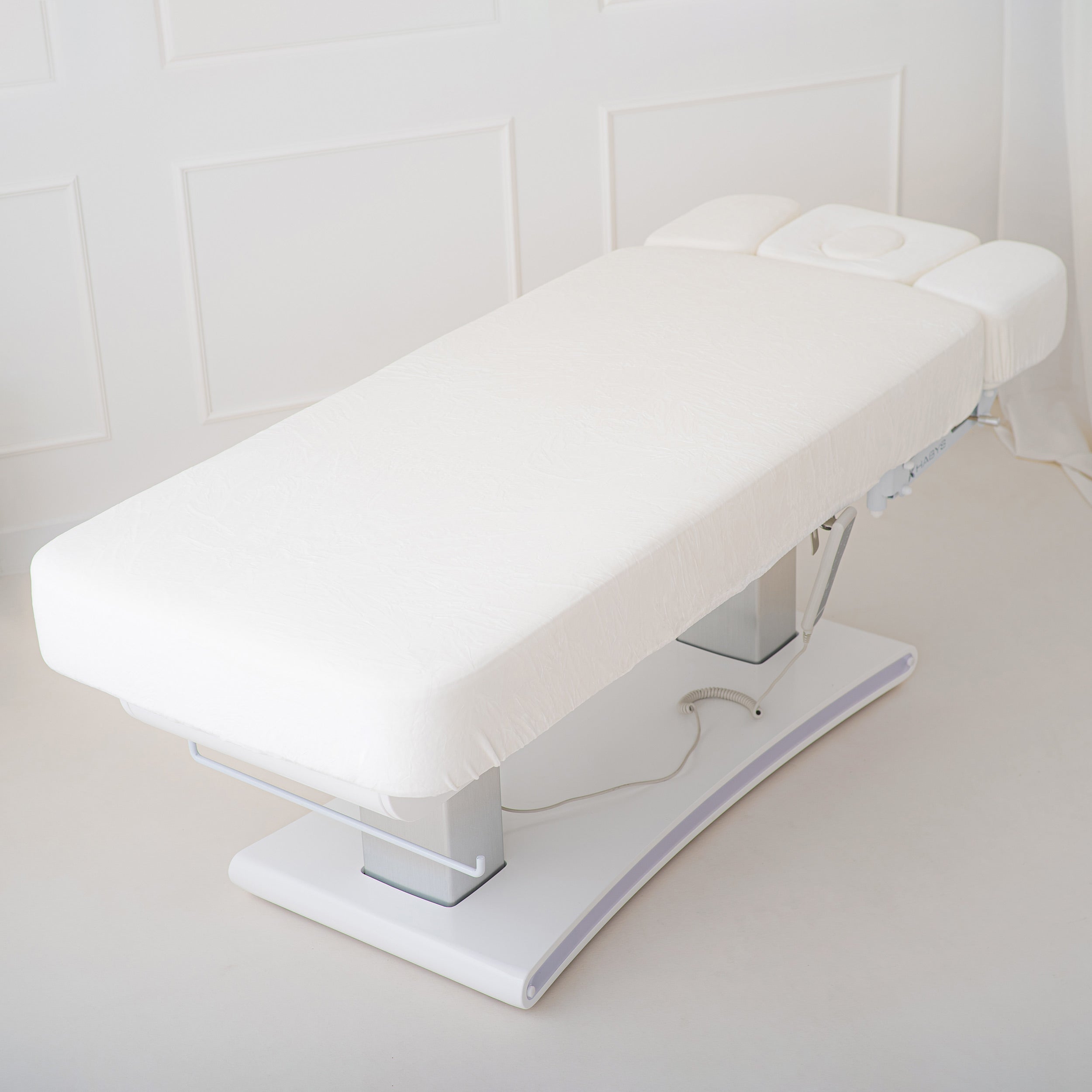 -5-Prestia White Velour Sheet Set | Habys-5