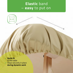 -3-Protective Table Cover C460 (Oil-resistant) 102x203 cm Integral Struktural beige-3