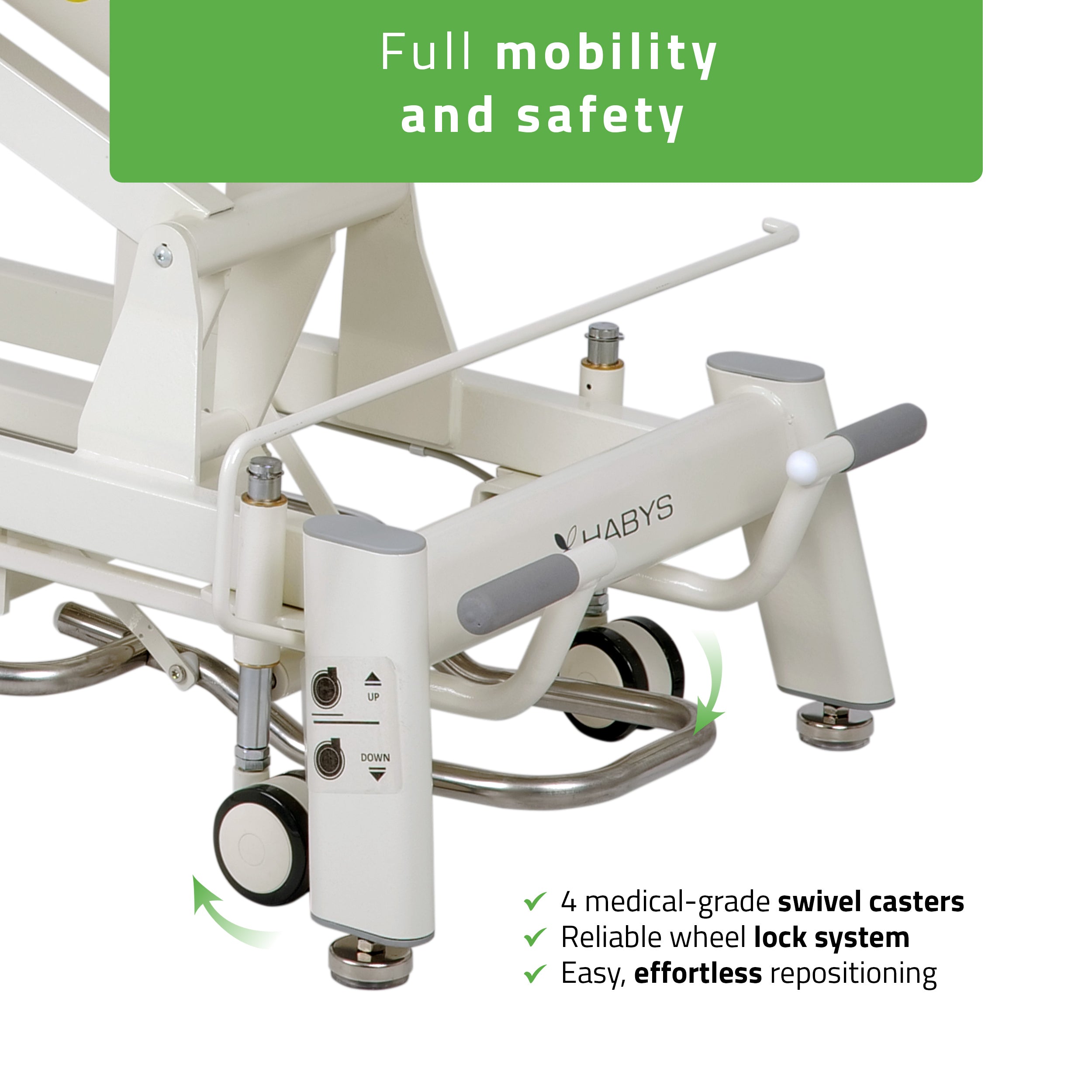 -6-Proxima X7 therapy table, electric height adjustment with foot control bar, ERGO cushion, Touch Core k322 gray-6