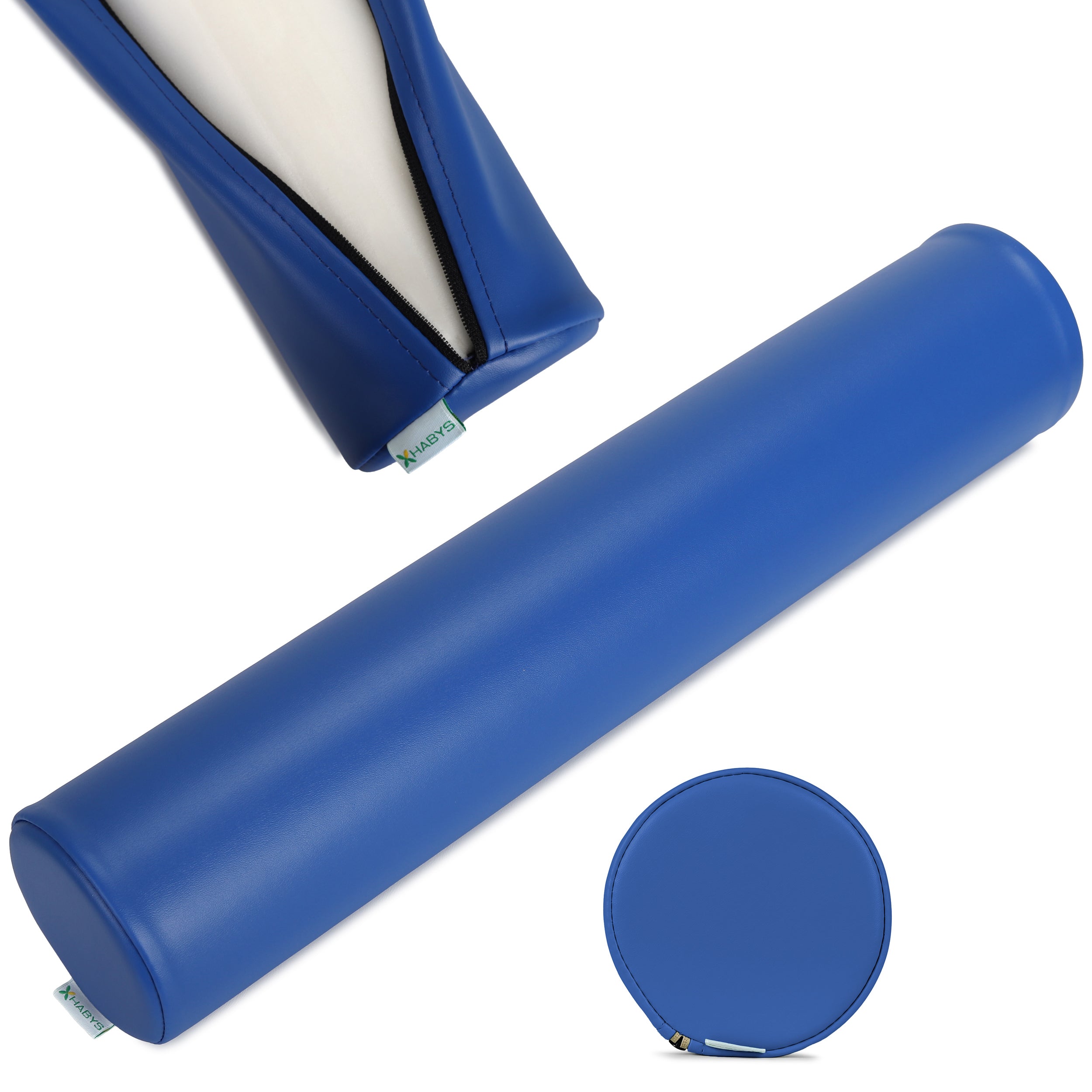 --Round Bolster 12x60 K012 Navy Blue-