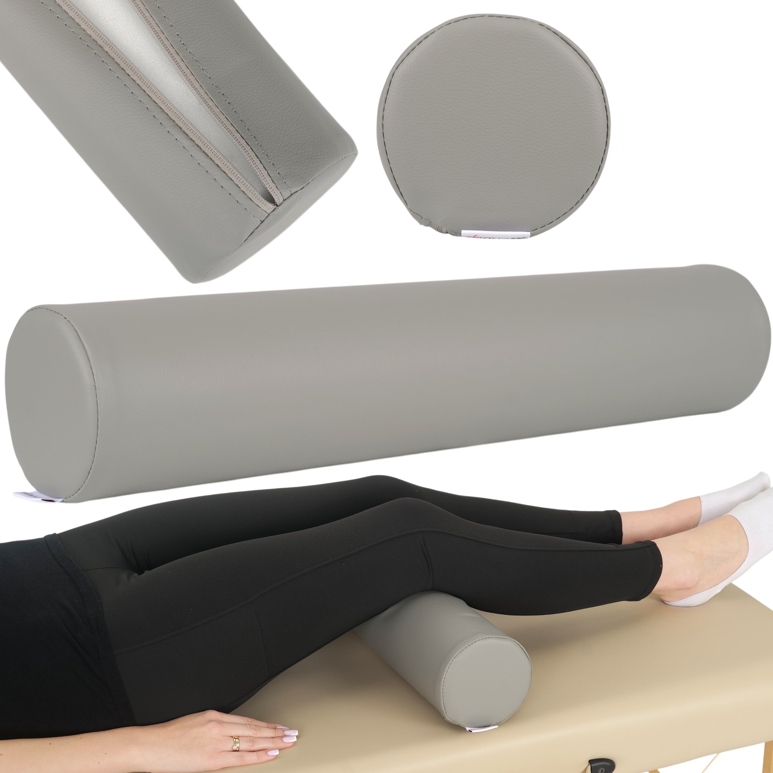 --Round Bolster 12x60 - K522 gray-