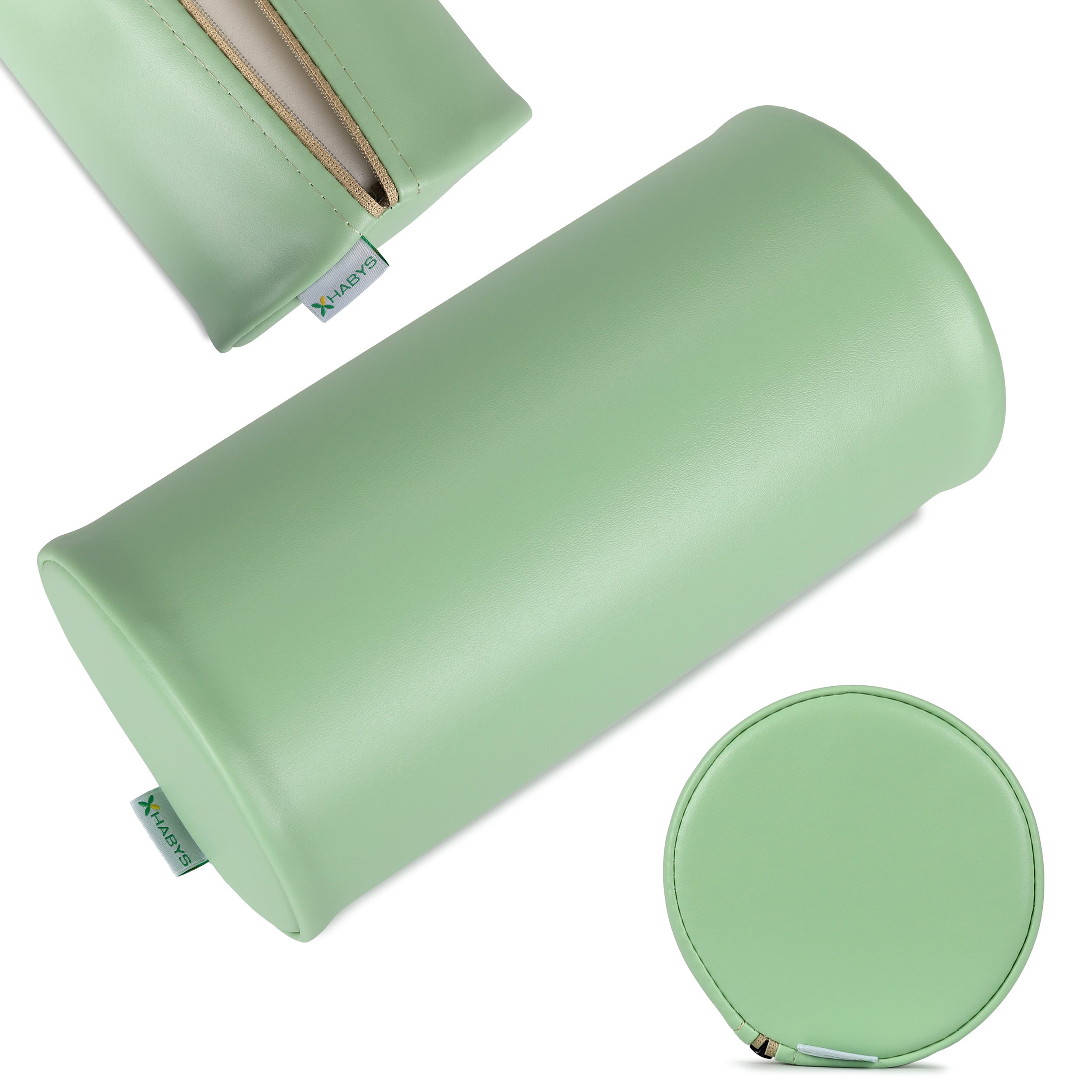 --Round Bolster 15x30 K022 Green-