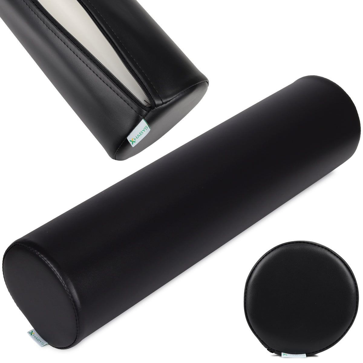 --Round Bolster 15x60 K015 Black-