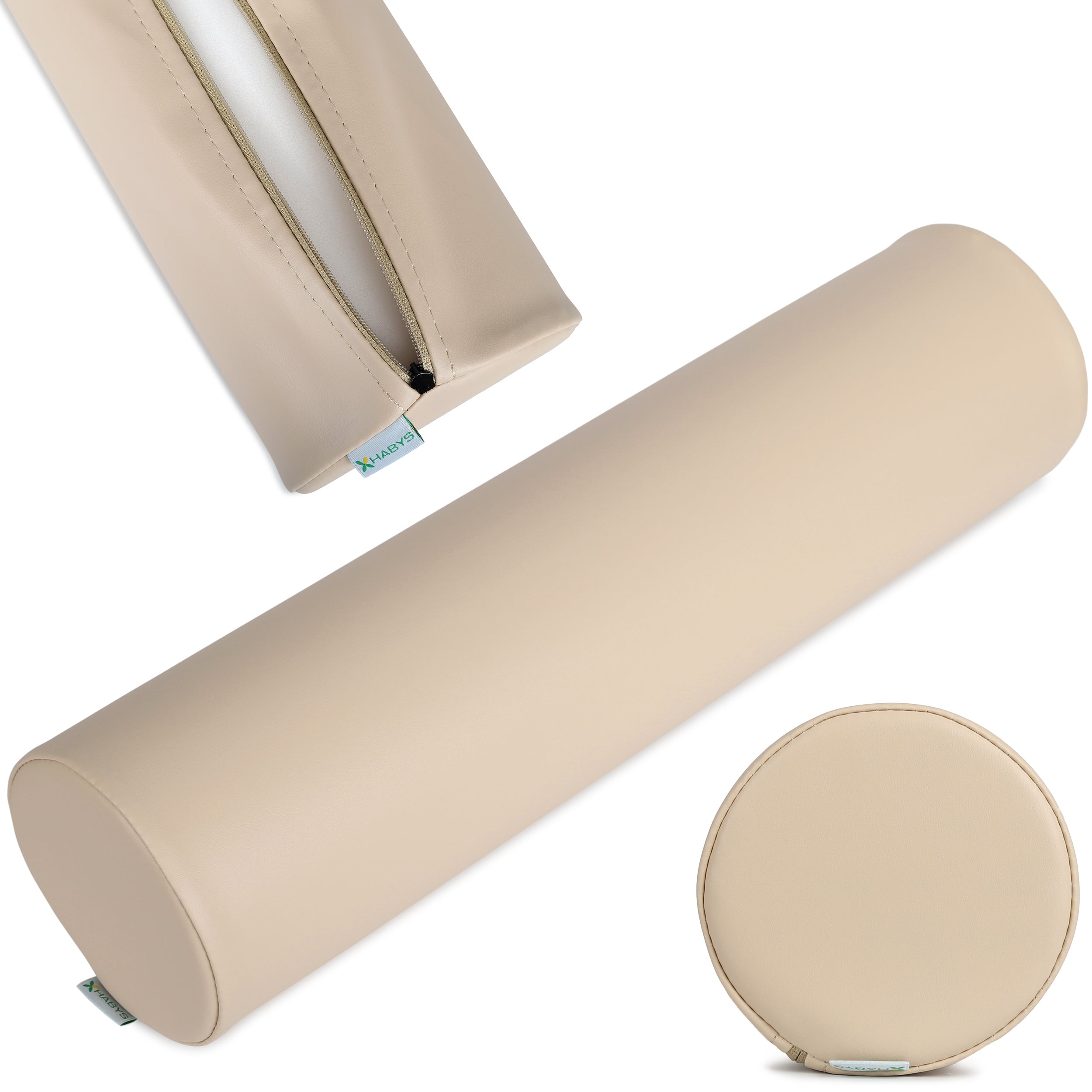 --Round Bolster 15x60 K033 Beige-