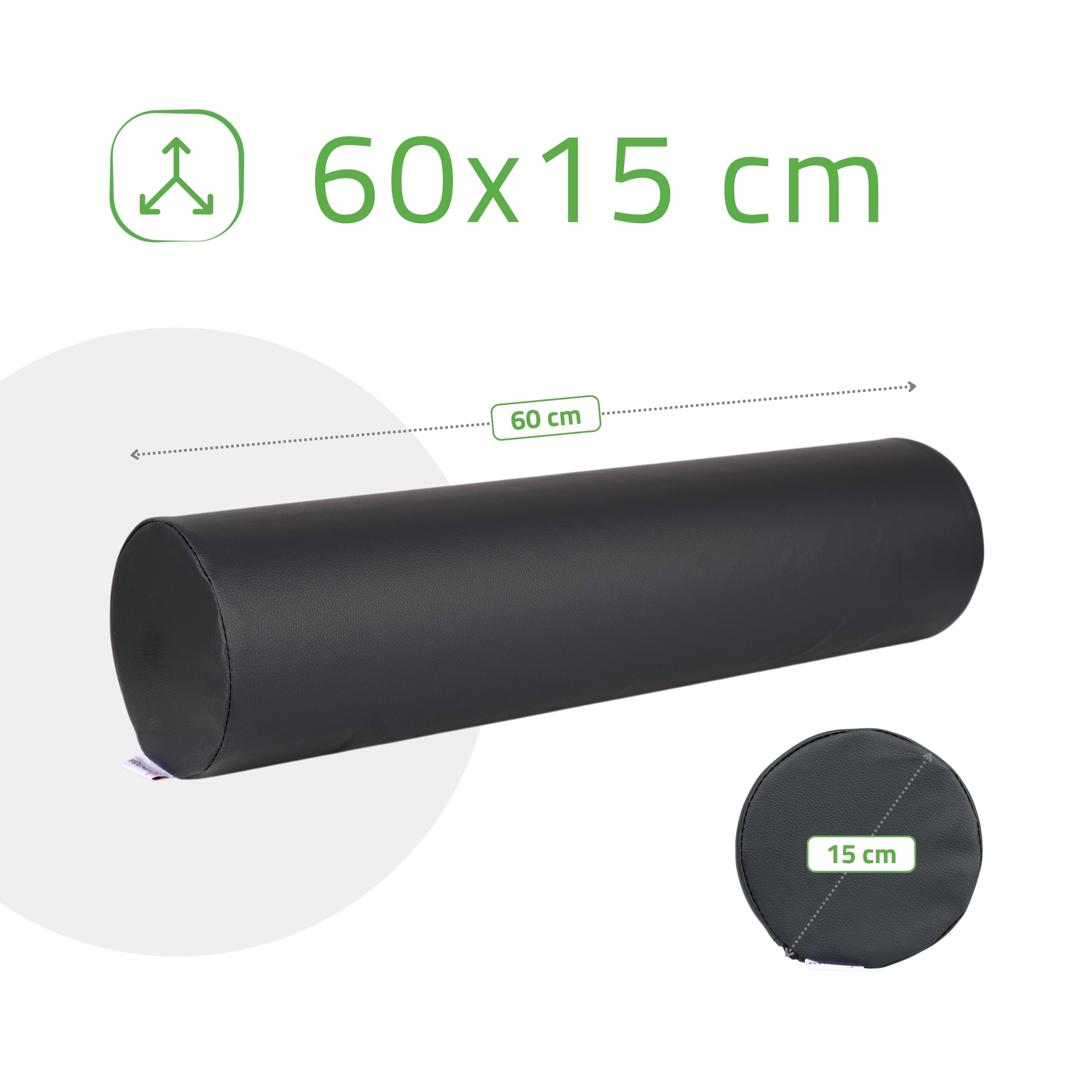 -4-Round Bolster 15x60 - K515 Black-4