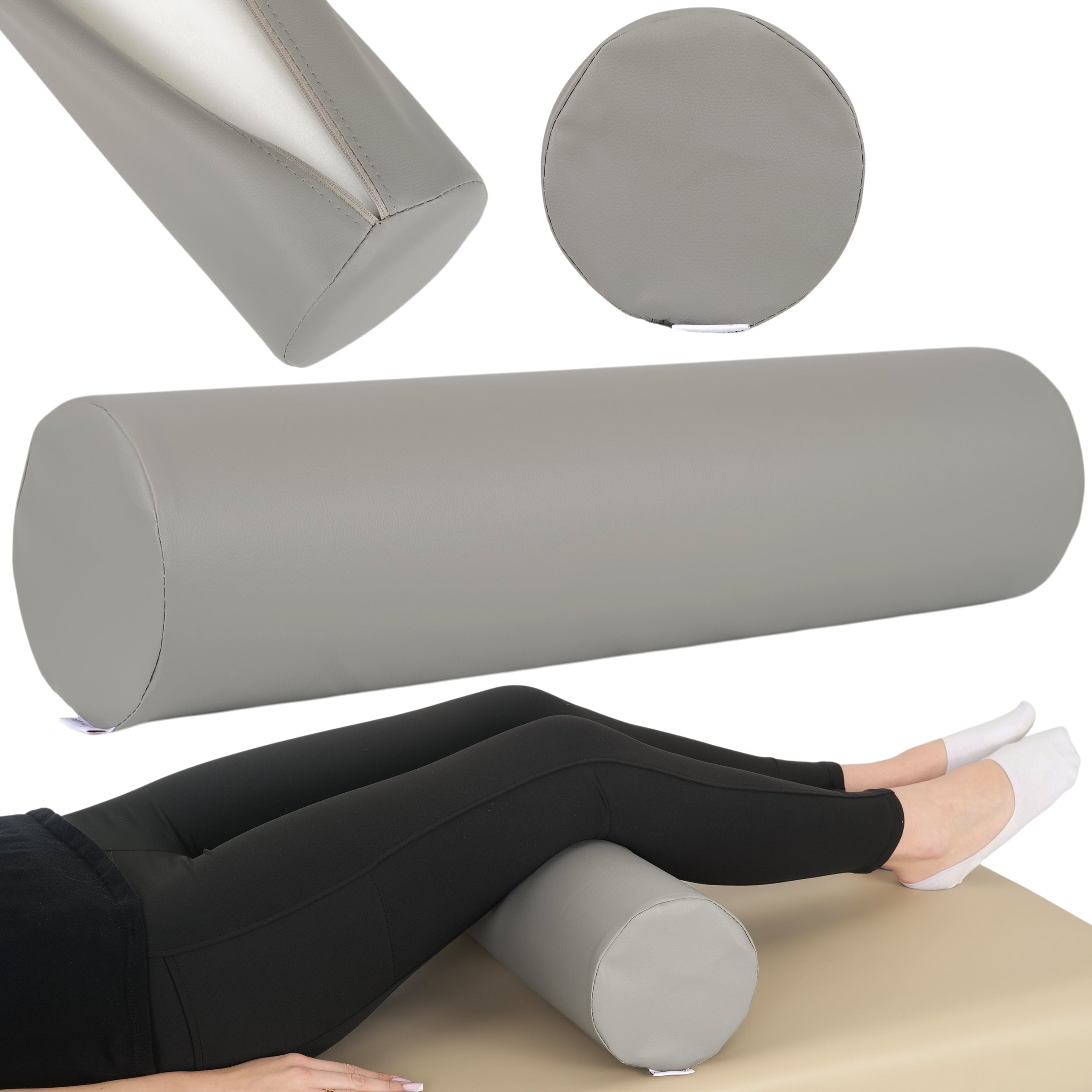 --Round Bolster 15x60 - K522 gray-