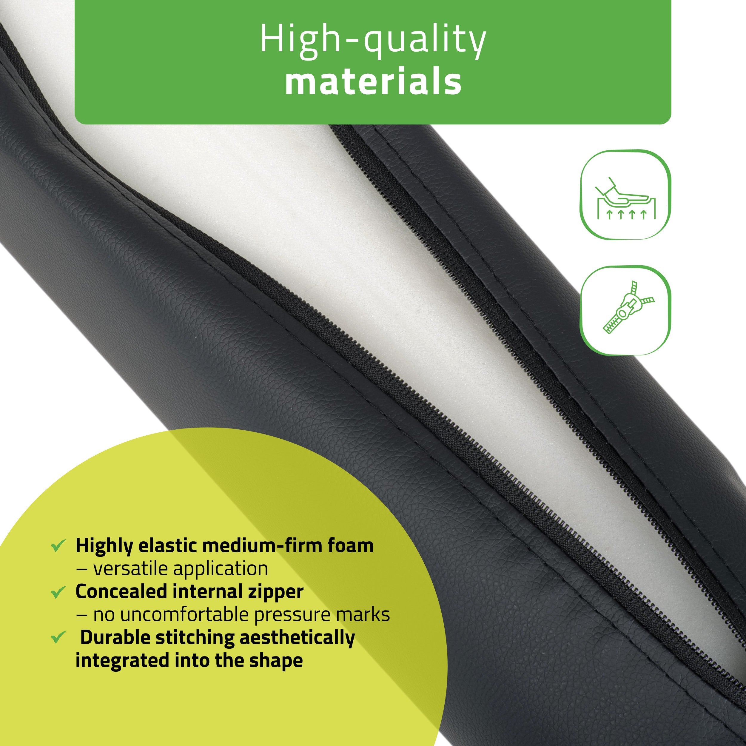-2-Round bolster 12x60 Comfy Base PU K515 Black-2