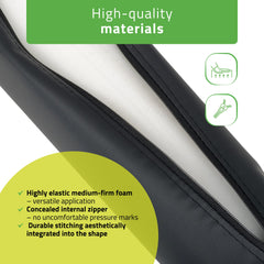 -2-Round bolster 12x60 Comfy Base PU K515 Black-2