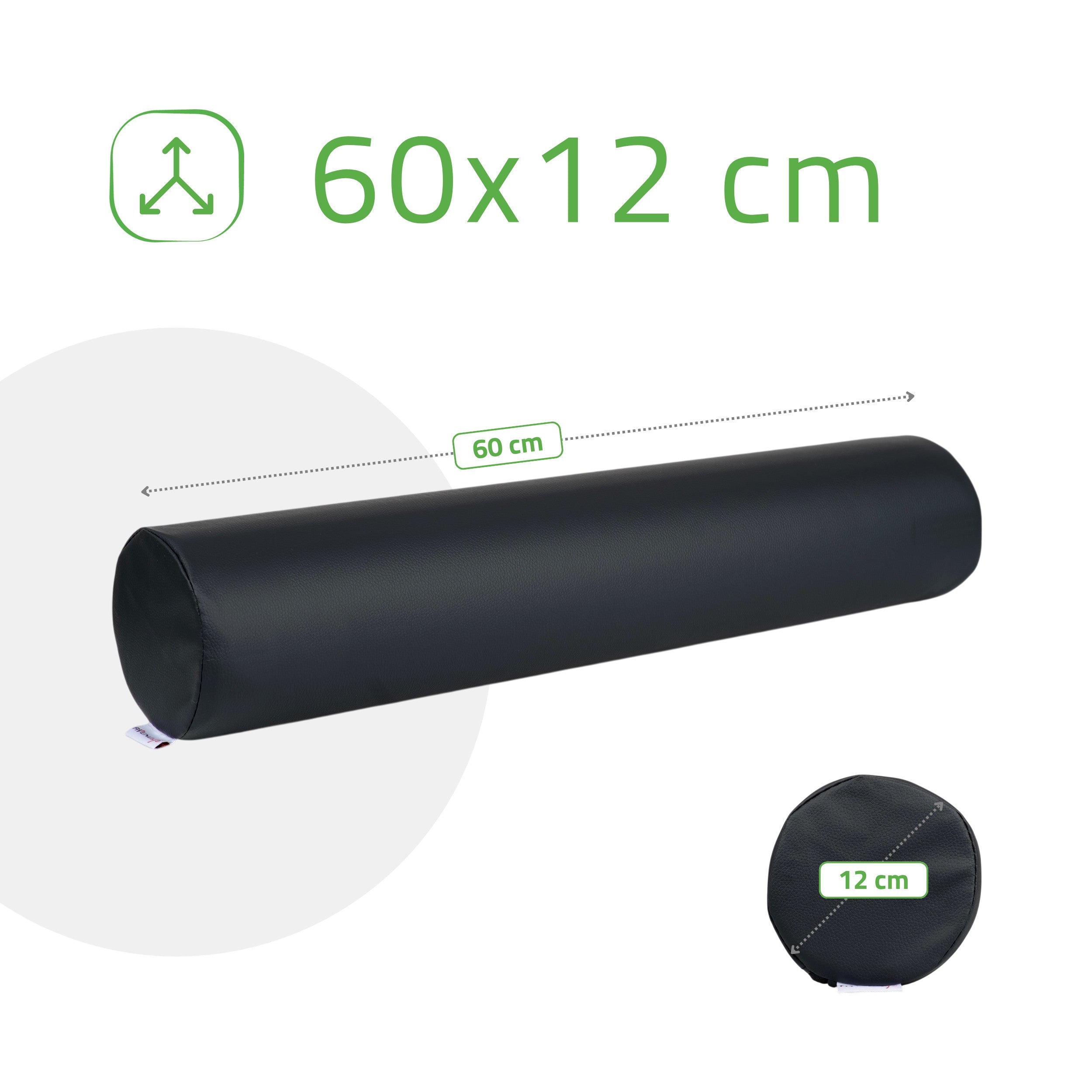 -4-Round bolster 12x60 Comfy Base PU K515 Black-4