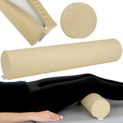 --Round bolster 12x60 Comfy Base PU K533 Beige-