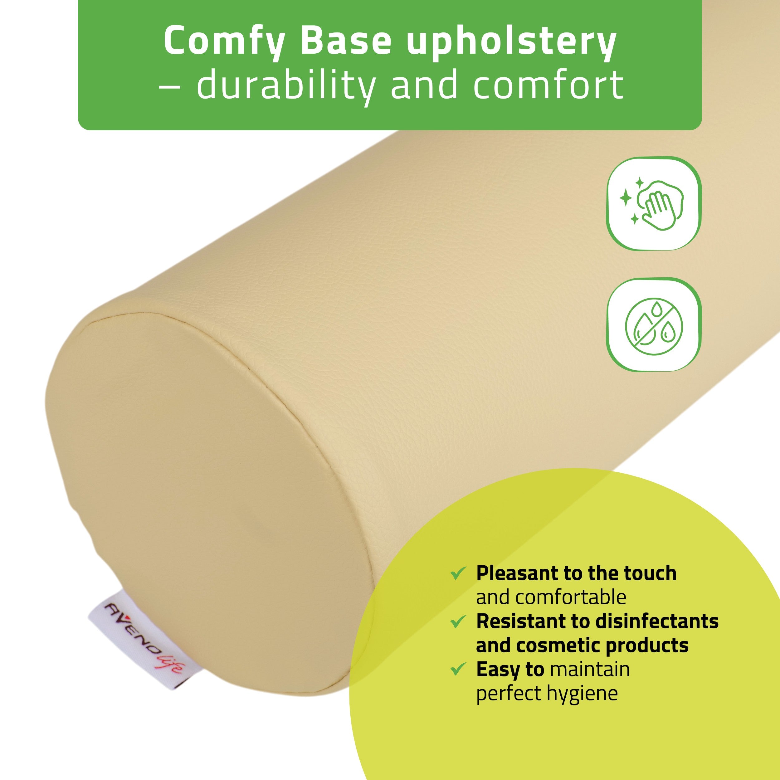 -3-Round bolster 12x60 Comfy Base PU K533 Beige-3