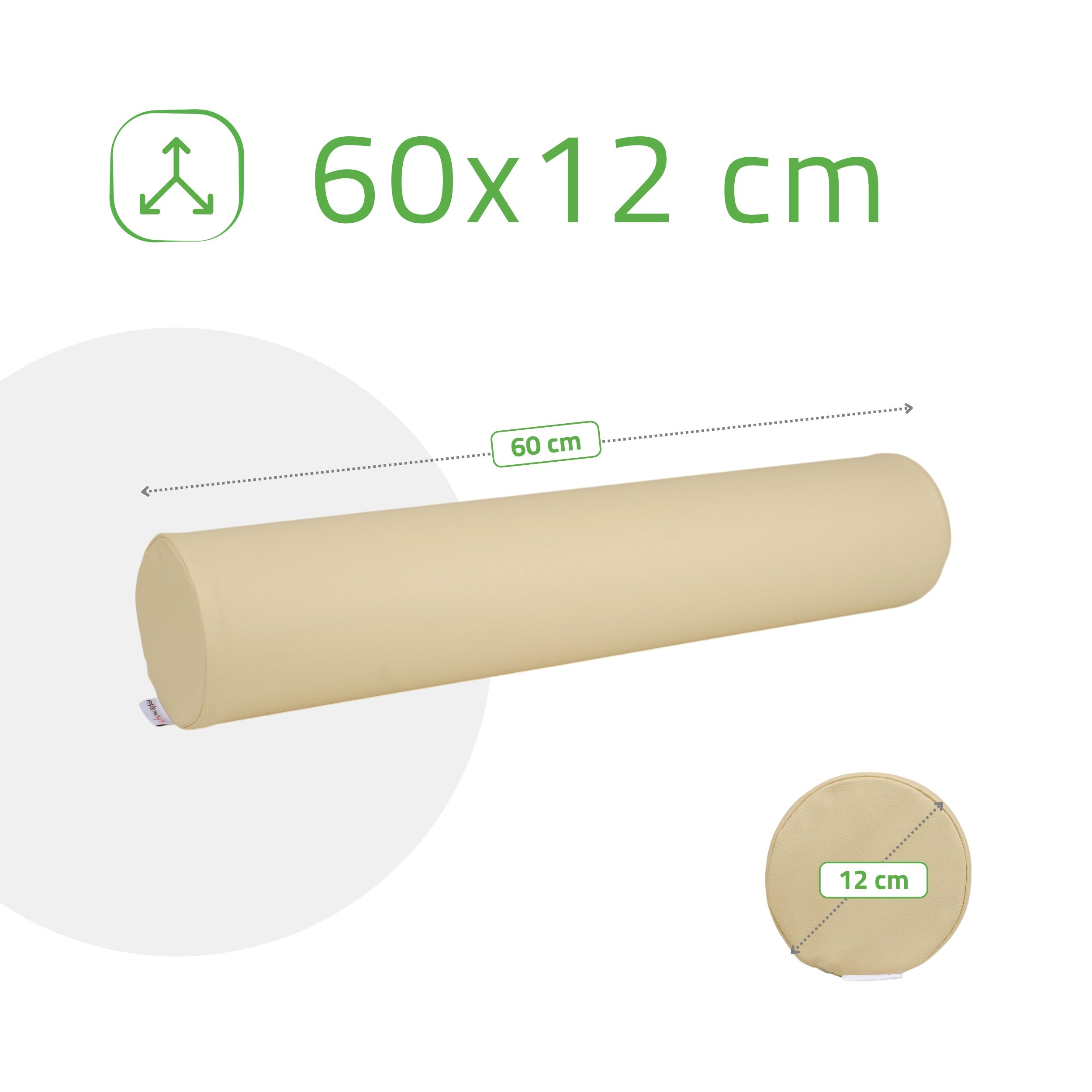 -4-Round bolster 12x60 Comfy Base PU K533 Beige-4