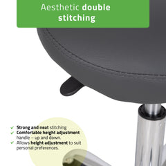 -2-Saddle stool LOFI, Comfy Base k521 grey-2
