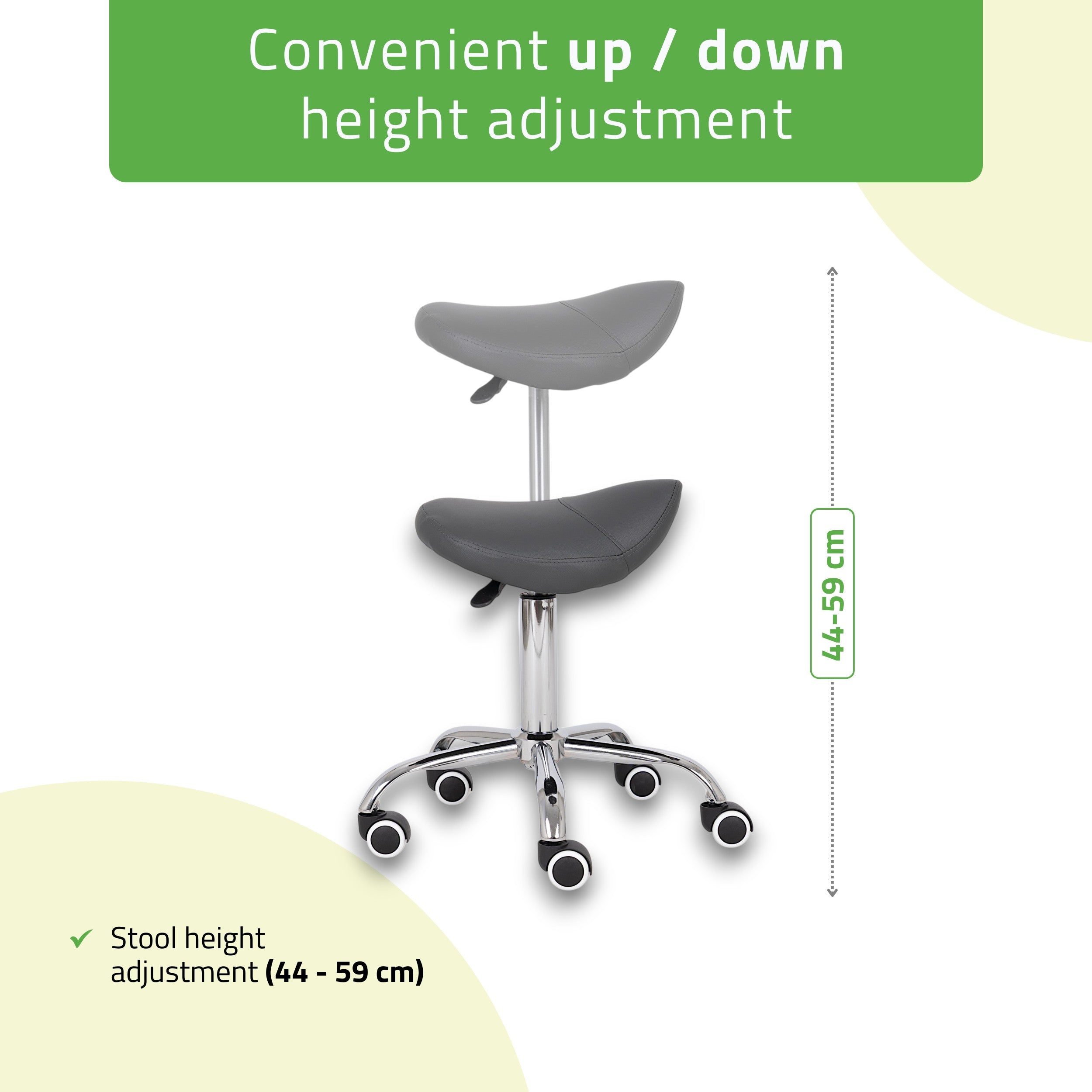 -3-Saddle stool LOFI, Comfy Base k521 grey-3