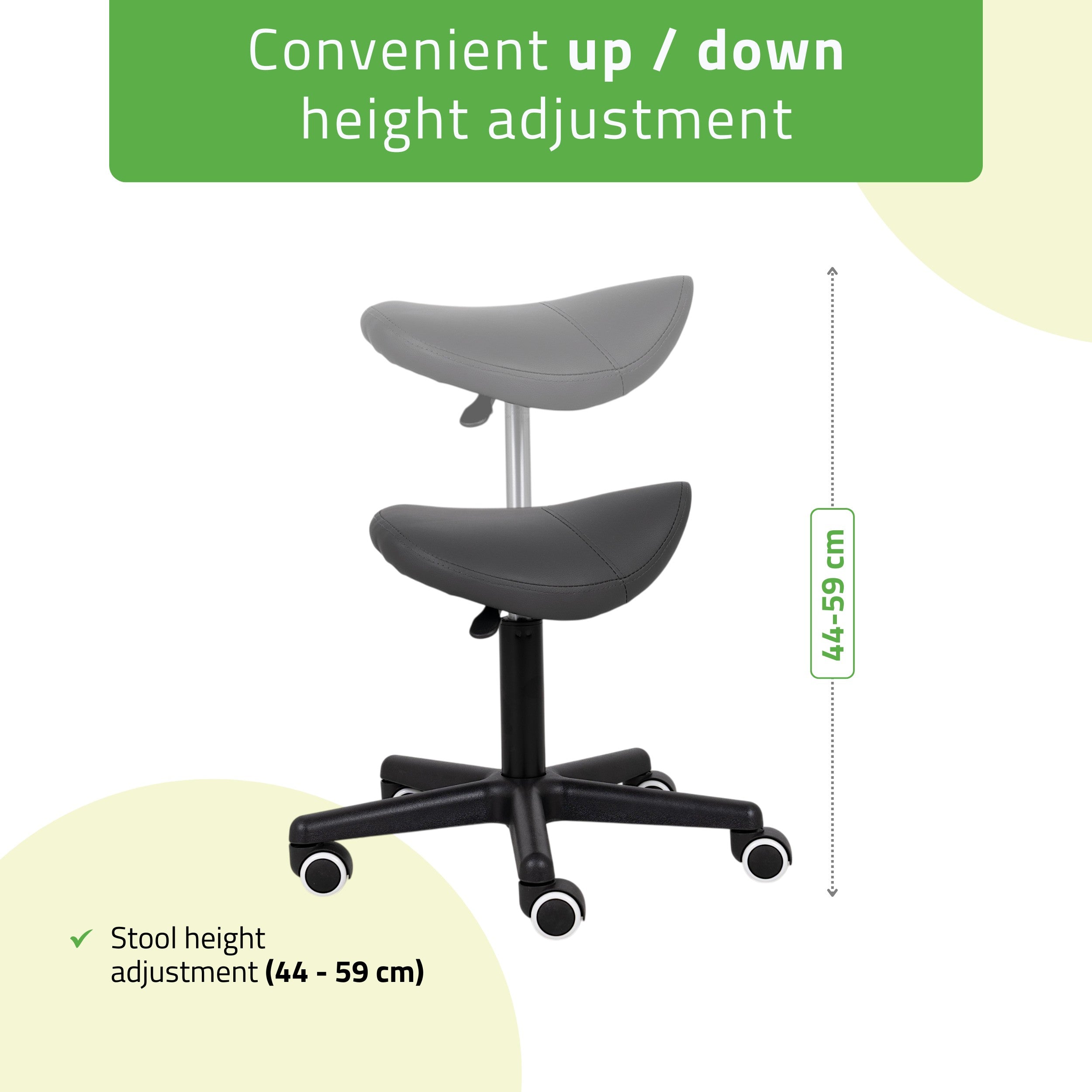-3-Saddle stool LUMO, Comfy Base k521 grey-3