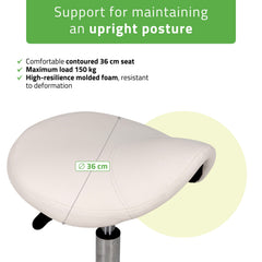 -1-Saddle stool Lila, PVC k501 white-1