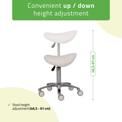 -3-Saddle stool Lila, PVC k501 white-3