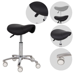--Saddle stool Lila, PVC k515 black-