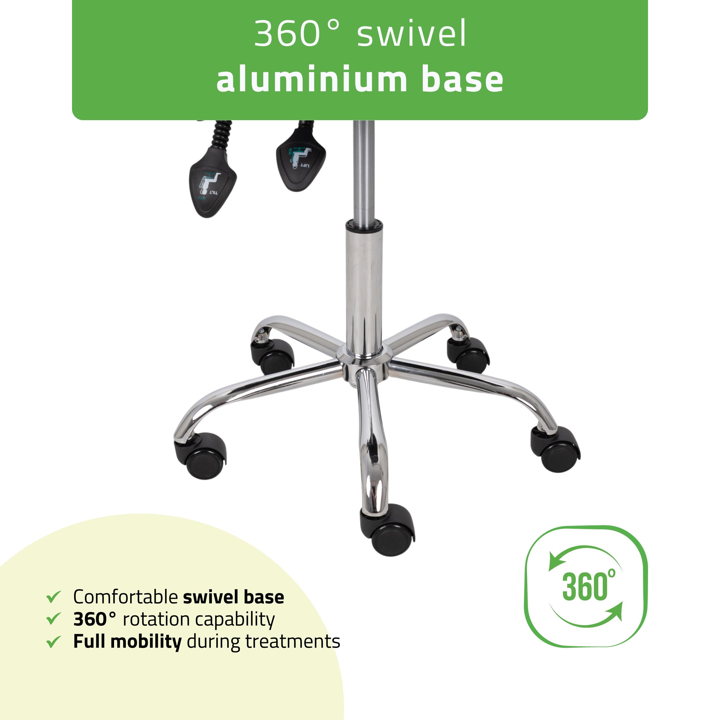 -5-Saddle stool Sola, Comfy Base k501 white-5