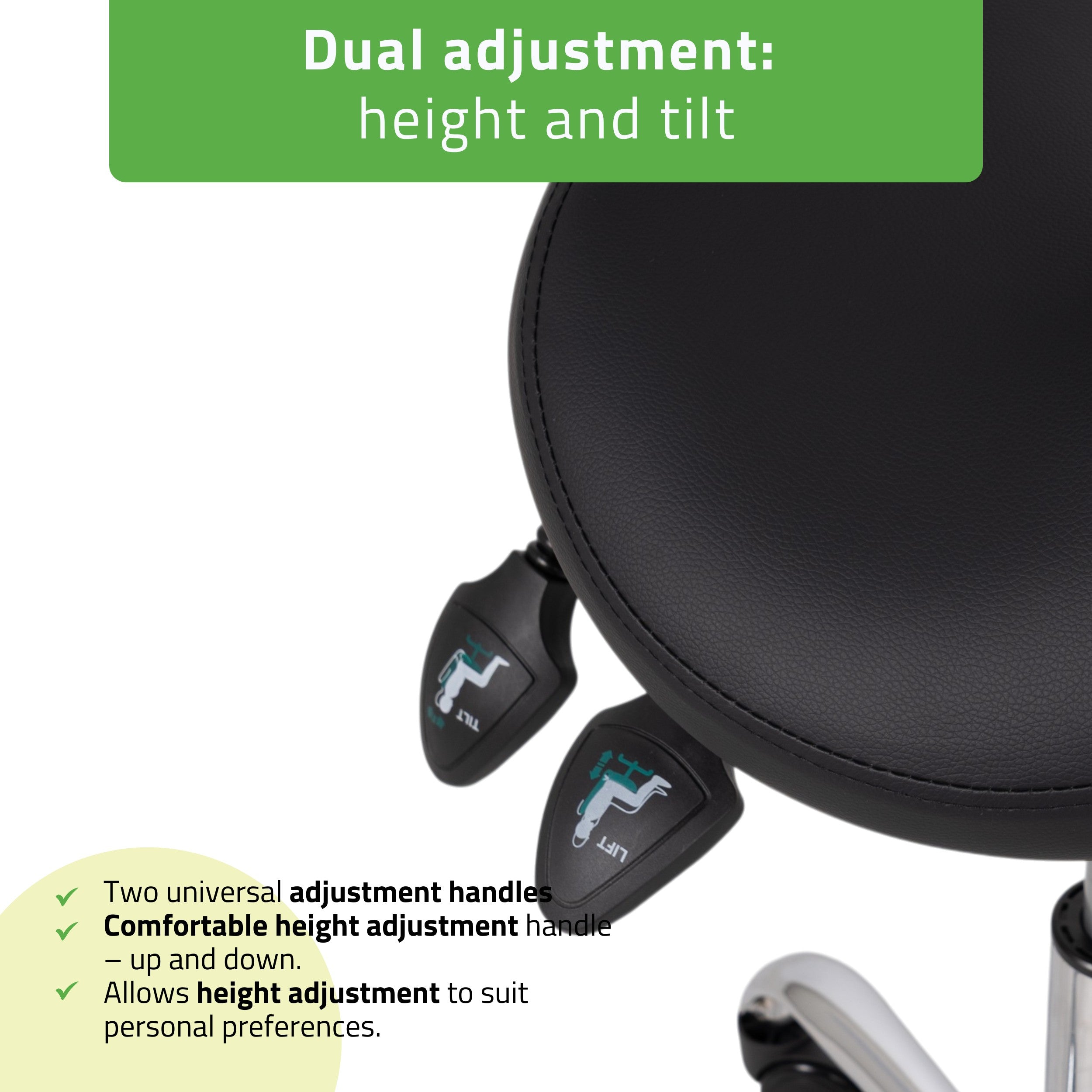 -3-Saddle stool Sola, Comfy Base k515 black-3