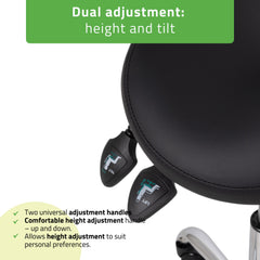 -3-Saddle stool Sola, Comfy Base k515 black-3