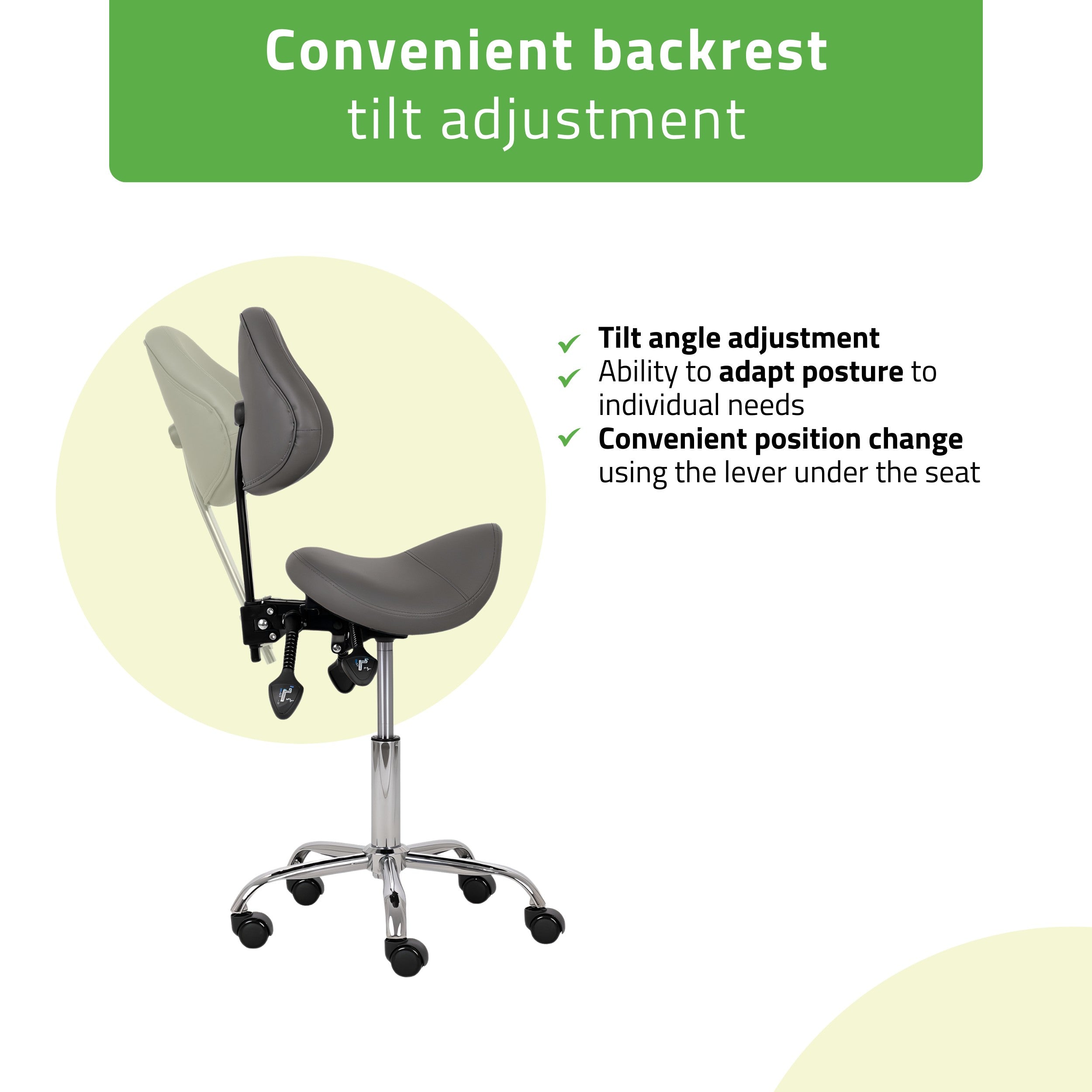 -2-Saddle stool Sola, Comfy Base k521 grey-2