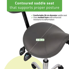 -3-Saddle stool Sola, Comfy Base k521 grey-3