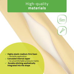 -2-Semi Round Bolster 60x18x12 - K533 Beige-2