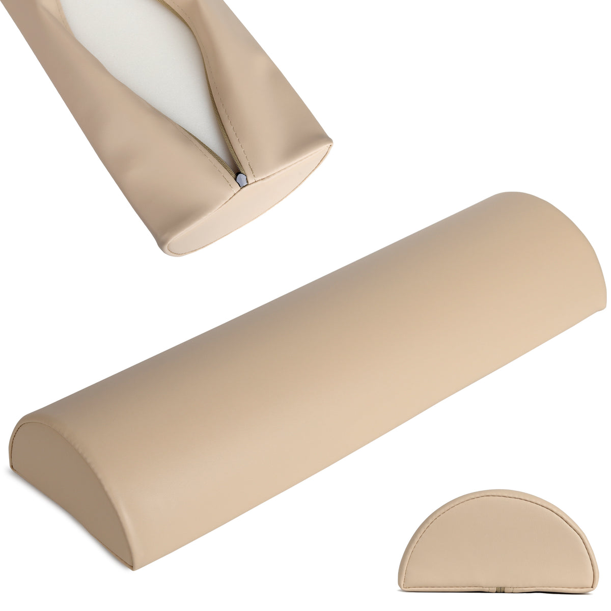 --Semi Round Bolster 60x19x9 K033 Beige-