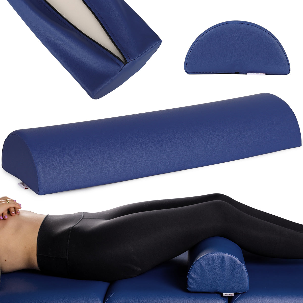 --Semi Round Bolster 60x19x9 - K512 blue-