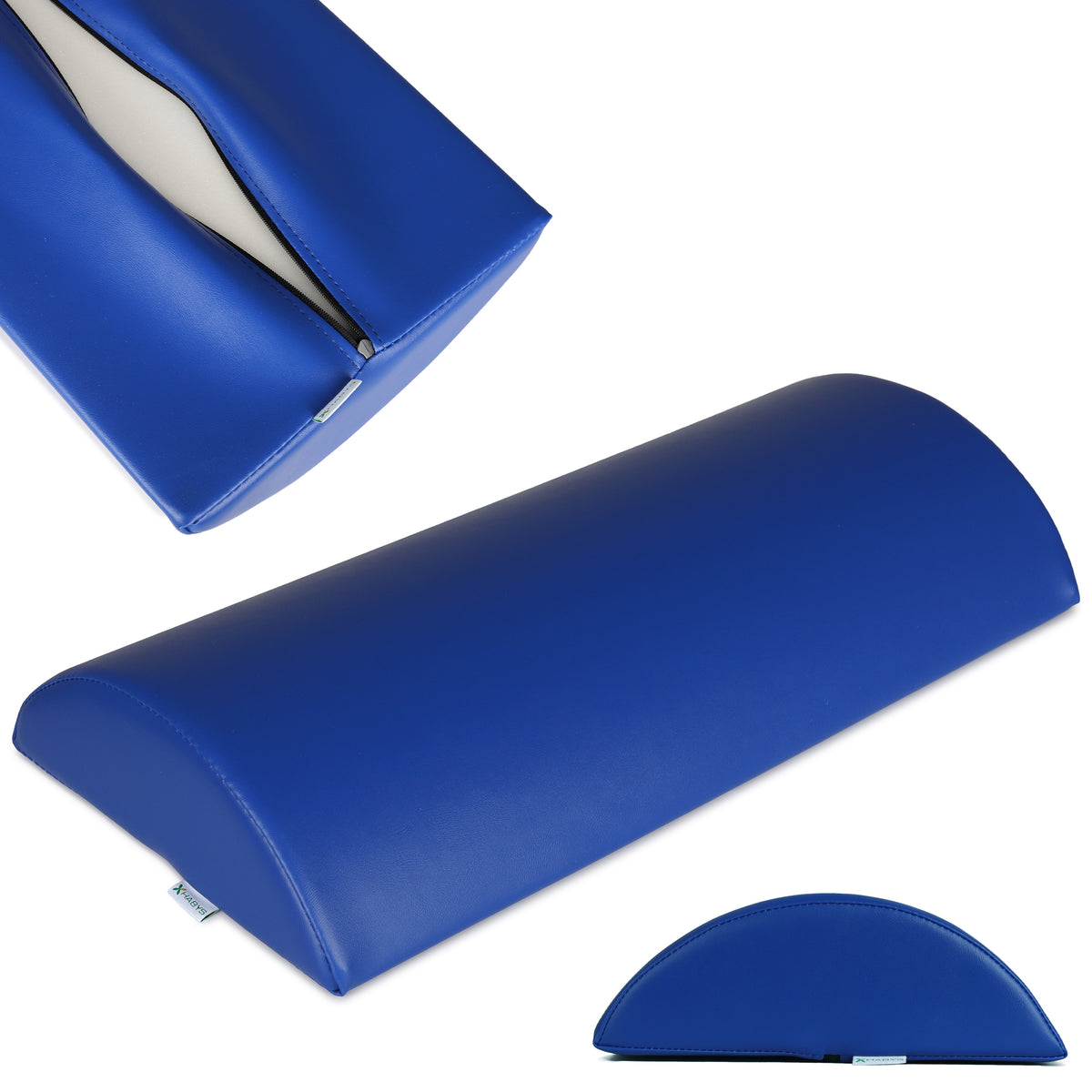 --Semi Round Bolster 60x30x10 K012 Navy Blue-