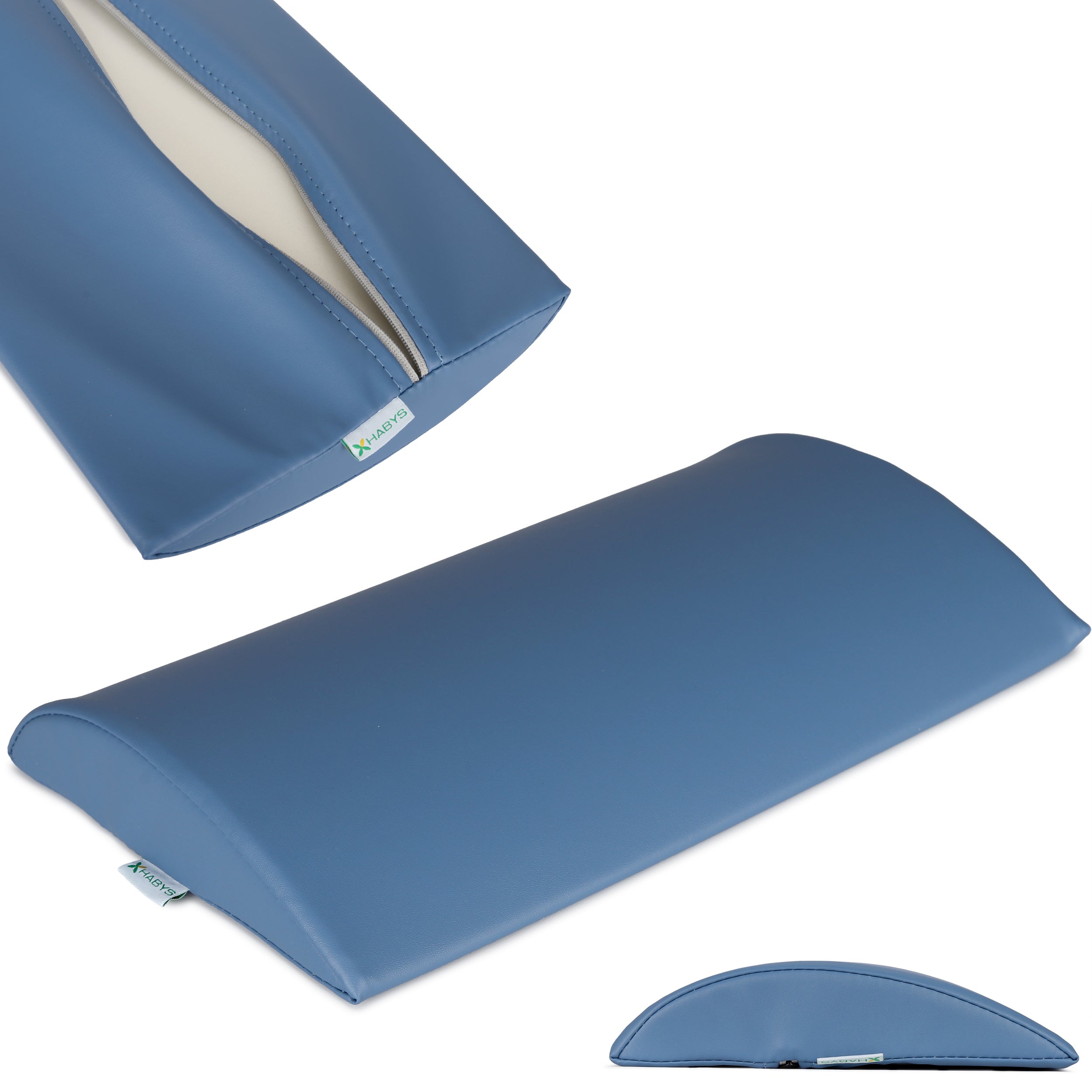 --Semi Round Bolster Lumbar 40x25x5 Hard K651 Seamist-