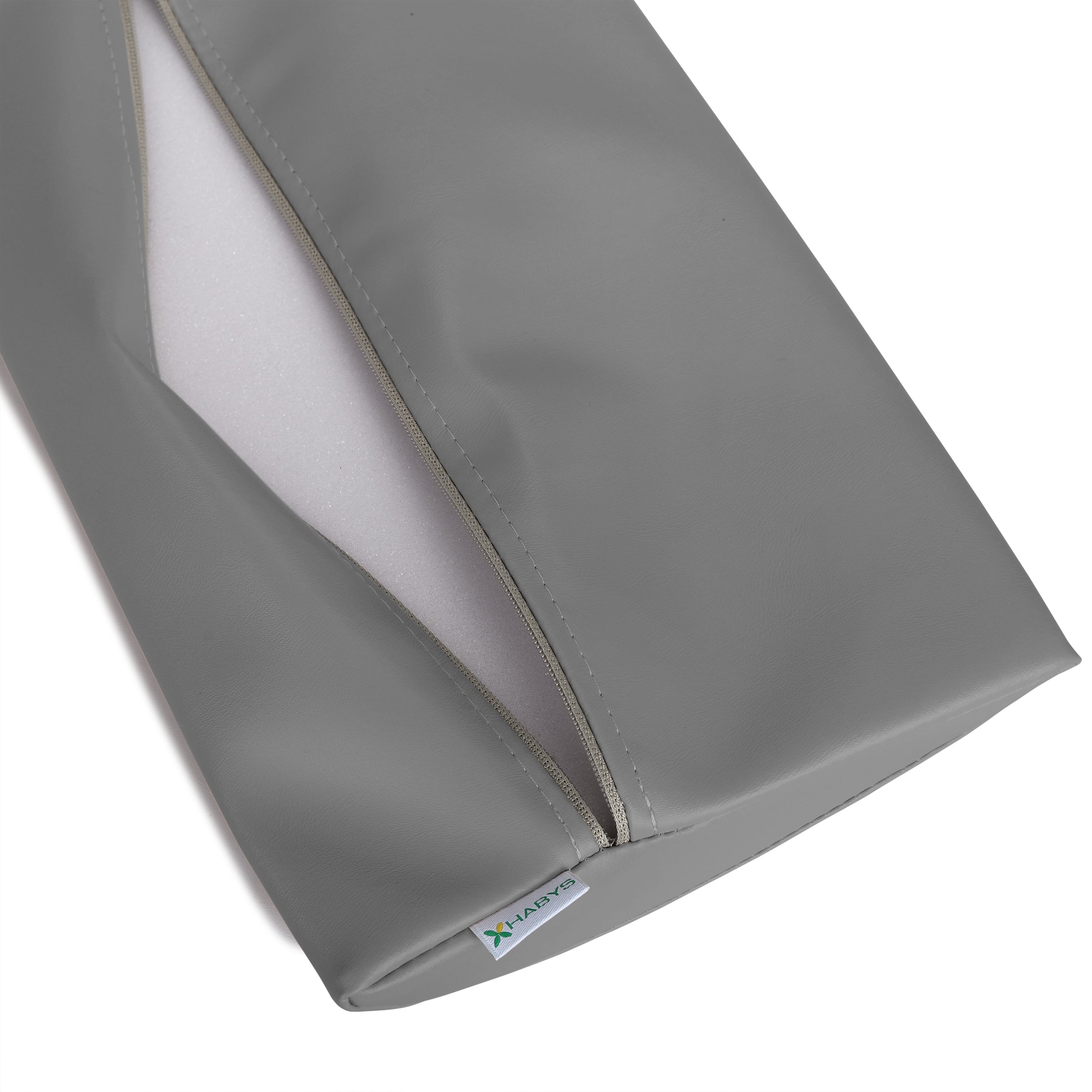 -1-Semi Round Bolster Lumbar 40x25x5 Hard k322 Gray-1