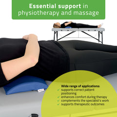 -1-Semi Round Bolster Lumbar 40x25x5 K512 Blue-1