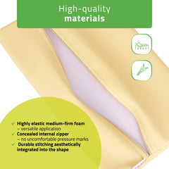 -2-Semi Round Bolster Lumbar 40x25x5 K533 Beige-2