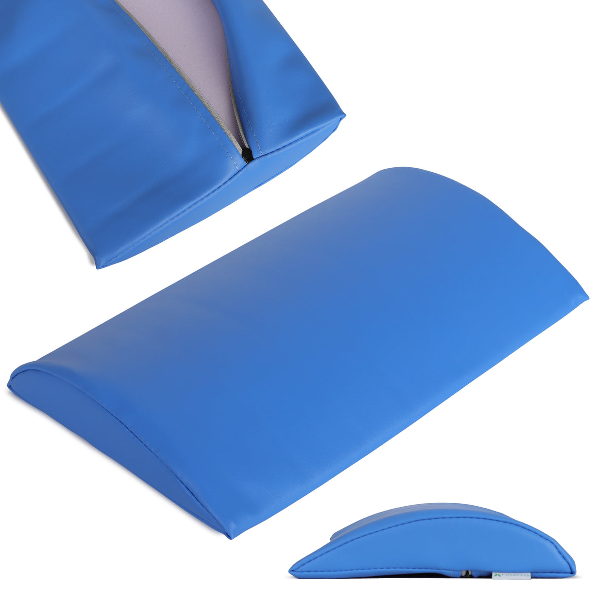 --Semi Round Bolster Lumbar 40x25x5 Soft K023 Blue-