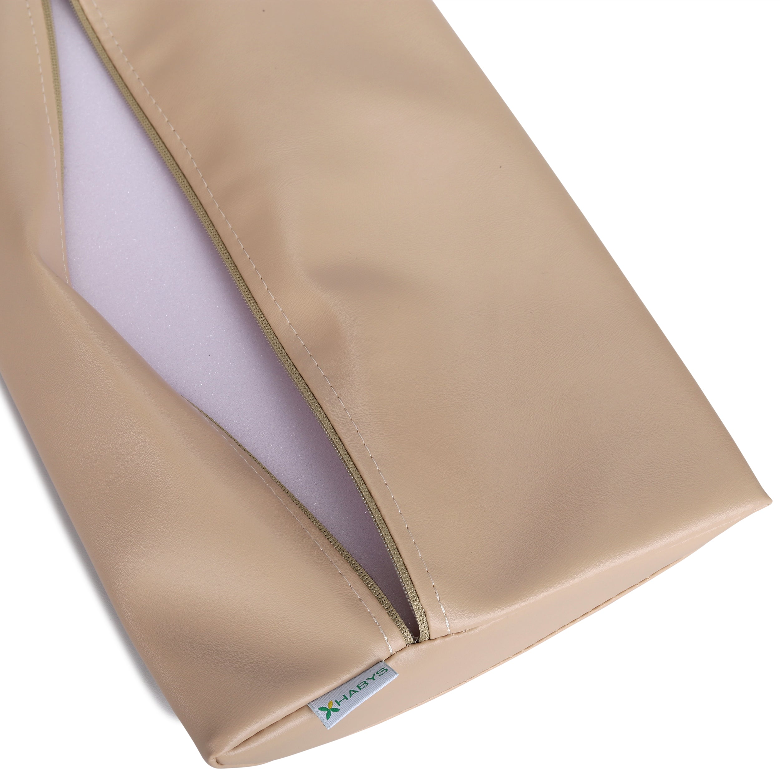 -1-Semi Round Bolster Lumbar 40x25x5 Soft K033 Beige-1