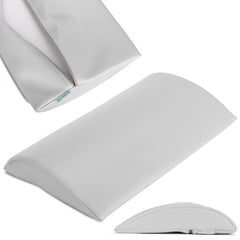 --Semi Round Bolster Lumbar 40x25x5 Soft k729 Light Gray-