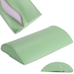 --Semi Round Bolster Lumbar 40x25x7 Hard K022 Green-