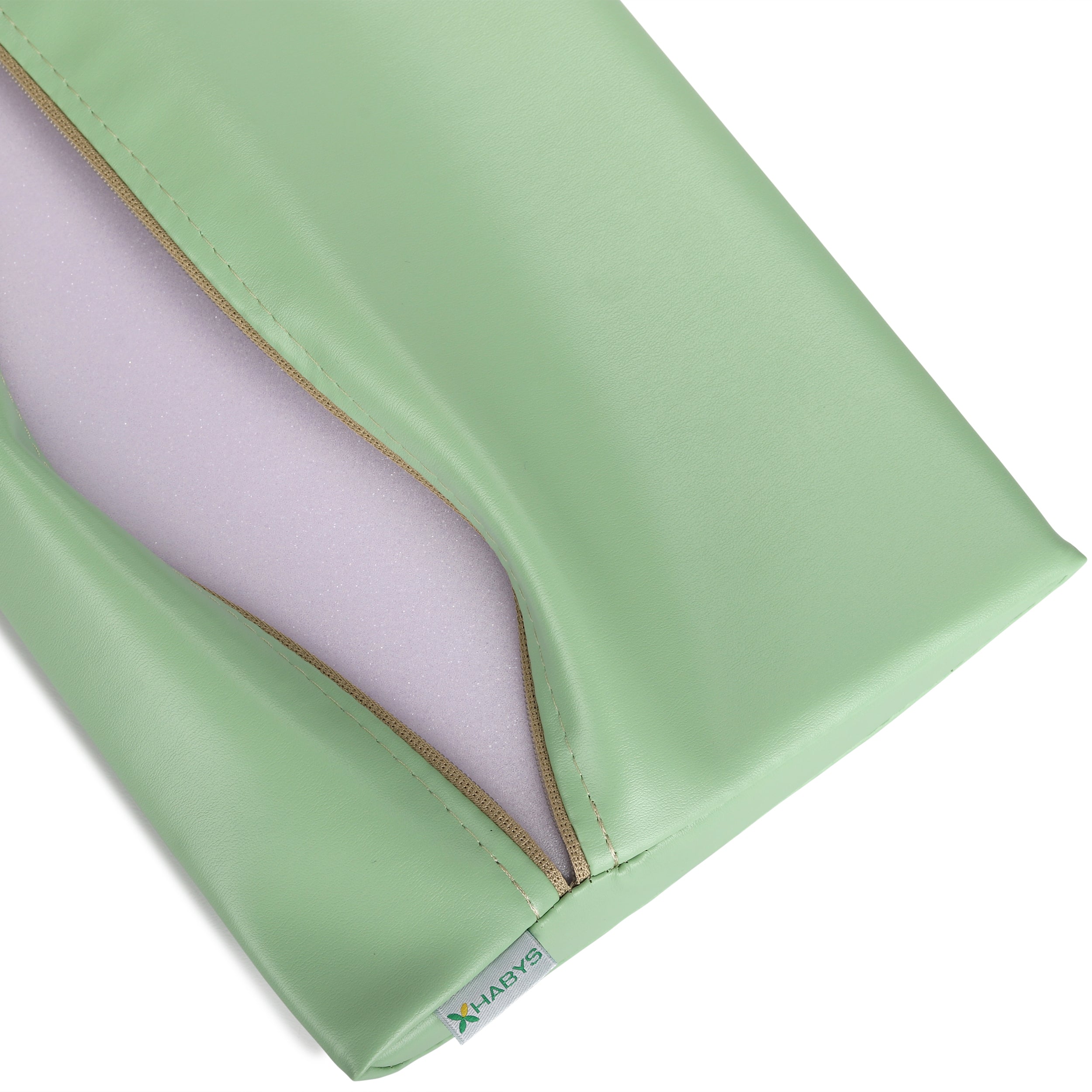 -1-Semi Round Bolster Lumbar 40x25x7 Soft K022 Green-1