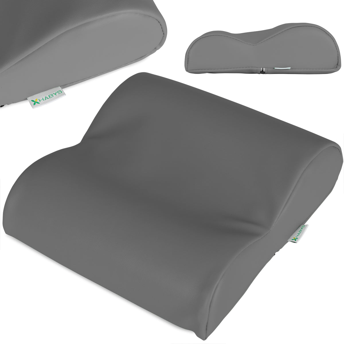 --Semi Round Bolster Neck Cushion k322 Gray-